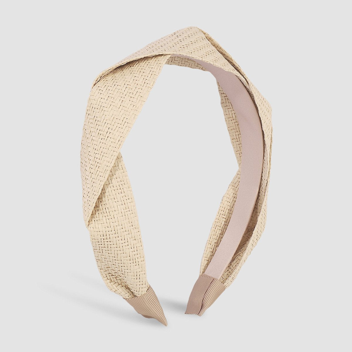 F484 Ethnic Hair Accessories Rhombus Cross Straw Fashion Headband Net Red Twist Braid Mori Headband Female