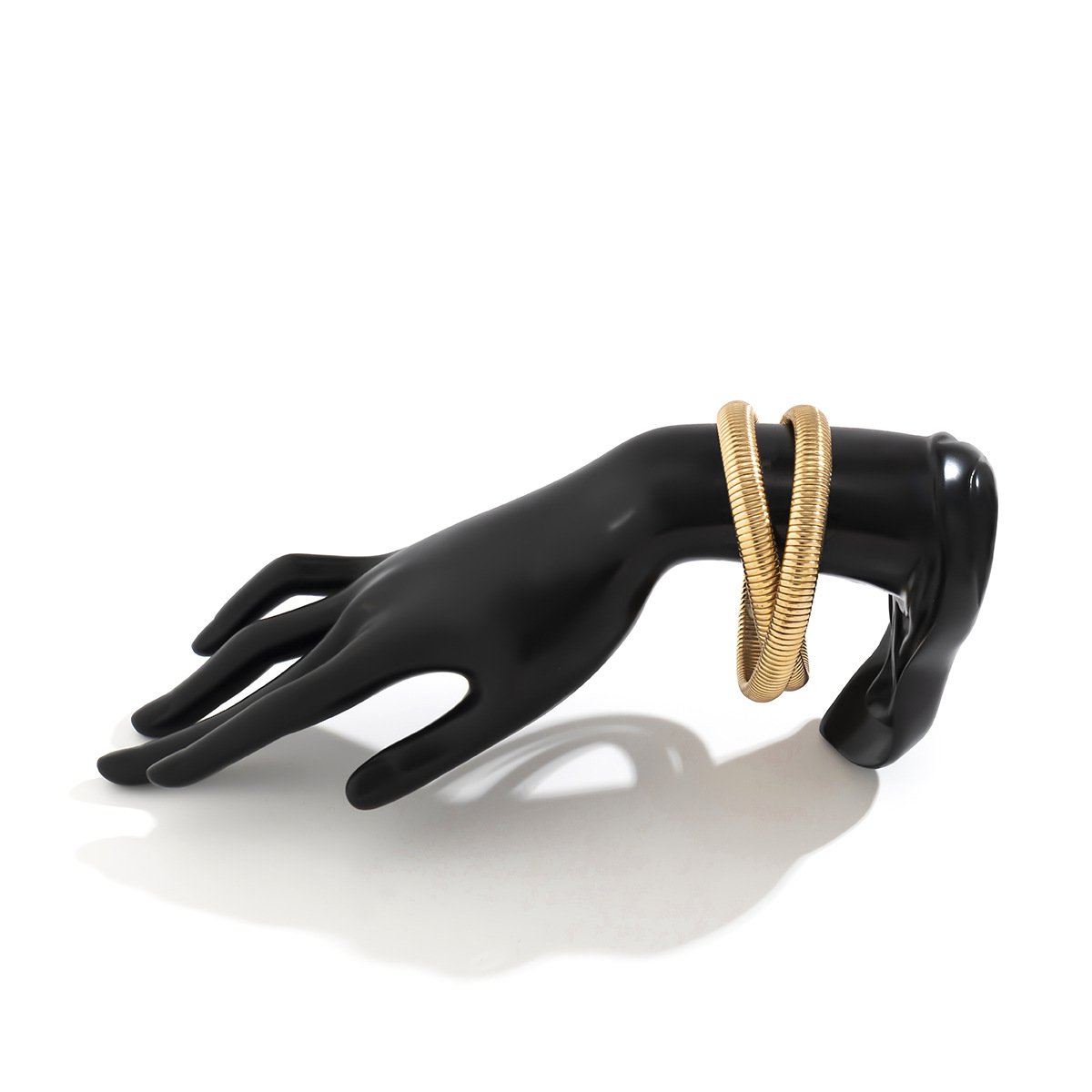 Jewelry Simple Punk Metal Spiral Bracelet Personality Hip Hop Trendy People Ring Bracelet Female