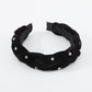 F5247 Small fragrant velvet cloth rhinestone hair hoop female niche twist braid sweet elegant retro geometric head hoop