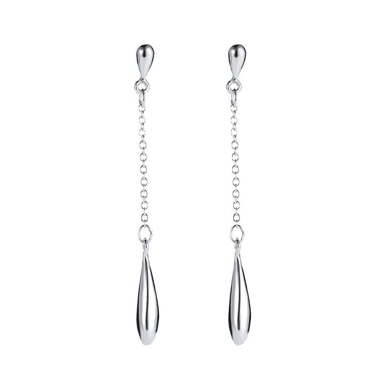 Creative Simple Water Drop Earrings Long Personality Tassel Earrings Streamlined Earrings Female Gifts