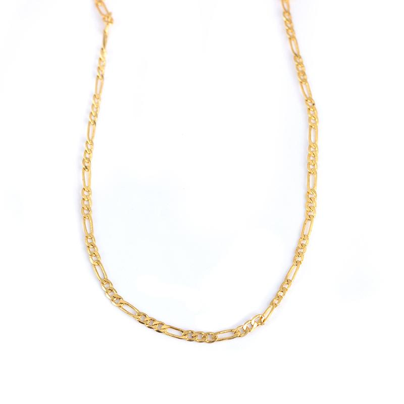 Jewelry Fashion 18K Necklace Personality NK Chain Necklace Copper Chain Best Selling Jewelry