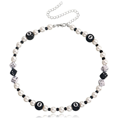 Fashionable Pearl Necklace Retro Niche Design Personality Ladies Sweater Chain