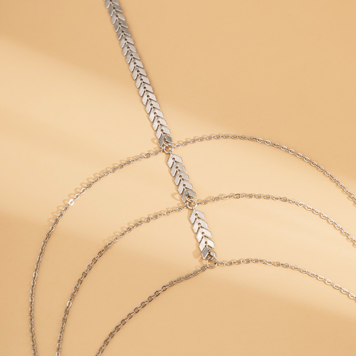 Jewelry Simple Elastic Night Foot Decoration Sexy Aircraft Chain Tassel Multi-Layer Thigh Chain Female