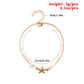 Simple beach anklets handmade tassel five-pointed star anklet starfish real pearl accessories