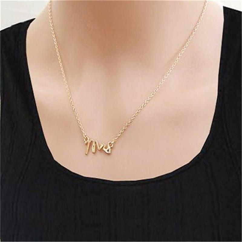 Popular Jewelry DIY Jewelry Accessories Alphabet Mrs Pendant Necklace Female Explosive Necklace