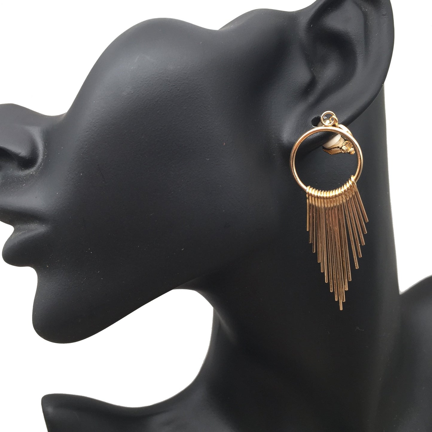 Minority tassel ear clips can be worn with or without ear piercing Indian ear jewelry stall jewelry