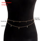 Jewelry punk double star crescent pendant small incense chain belt waist chain women