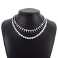 N131 Jewelry Personality Claw Chain Rivet Stacked Necklace Cold Temperament Rhinestone Necklace Female