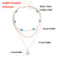 Jewelry ins multi-layer devil's eye beaded necklace female niche design imitation pearl clavicle chain