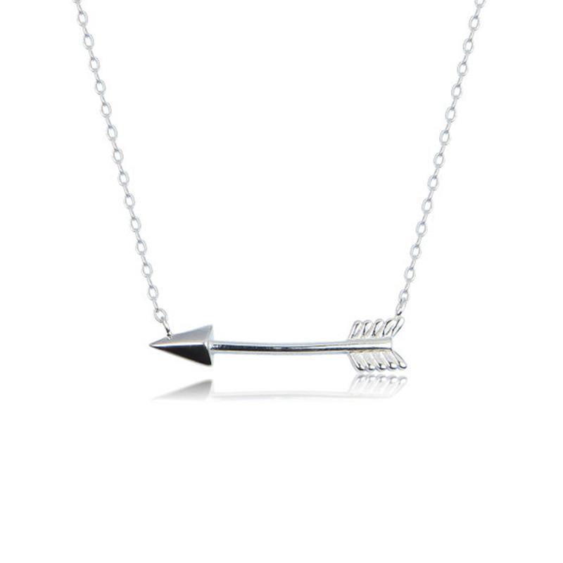 Popular jewelry, simple retro versatile collarbone chain, personalized arrow pendant necklace