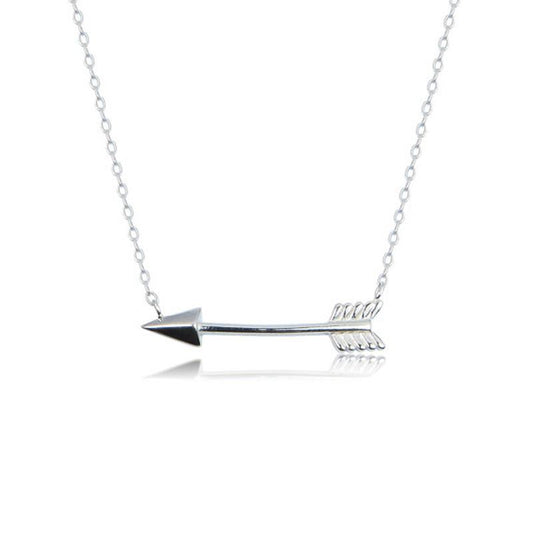 Popular jewelry, simple retro versatile collarbone chain, personalized arrow pendant necklace