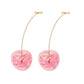 Creative exquisite cherry charming earrings temperament versatile elegant cherry earrings earrings