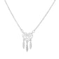 Fashion Dream Catcher Series Origami Heart Hollow Feather Necklace Neck Ornament