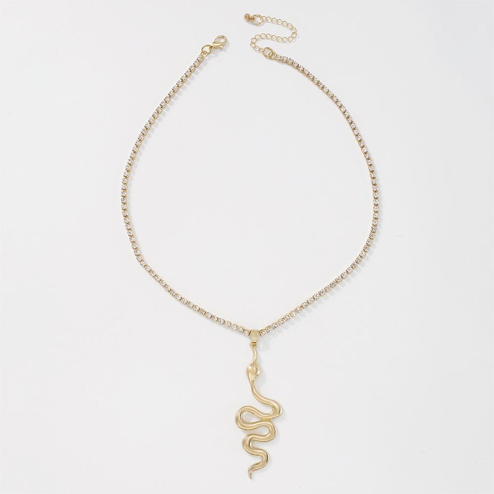 N8817 single-layer claw chain necklace exaggerated snake element necklace geometric punk hip-hop necklace female