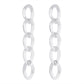 E158 Exaggerated Personality Long Earrings Glossy Chain Retro Cool Fashion Geometric Earrings Women