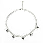 Ins multiple titanium steel butterfly necklace women's trendy temperament niche design indifferent collarbone chain