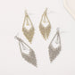 1487 Exaggerated Rhinestone Tassel Earrings Retro Long Water Drop Shape Light Luxury Earrings Immortal Internet Celebrity Earrings