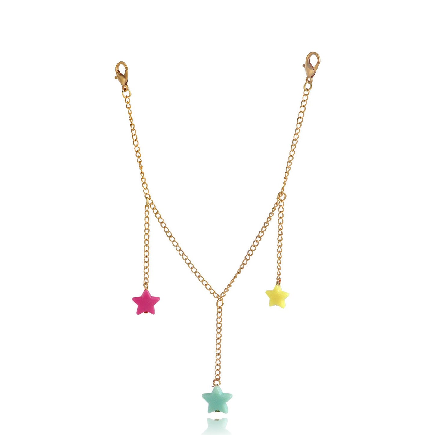 Jewelry tassel color five-pointed star pendant pants bag accessories female hip-hop geometric clothing pendant