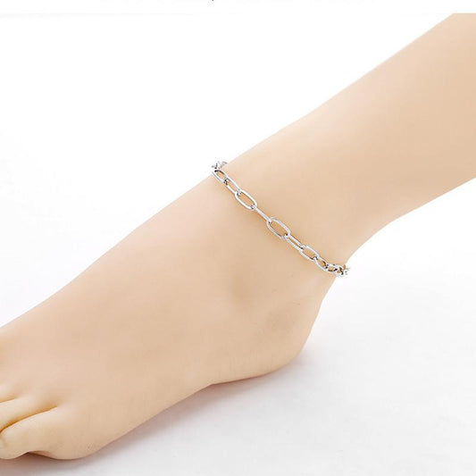 Jewelry hip-hop street trend chain anklet female fashion personality beach chain anklet