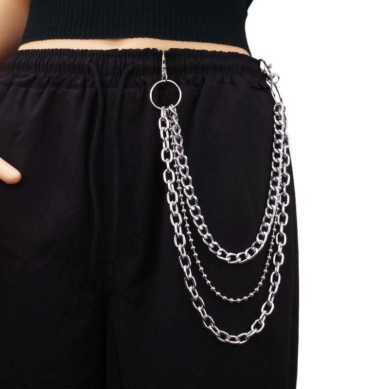 Jewelry simple retro hip-hop pants chain female cool trendy punk metal denim chain pants chain