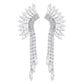 E1183 Niche tassel rhinestone temperament earrings personality claw chain cold dinner party earrings women