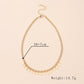 Fashion Round Iron Clavicle Chain Necklace Jewelry