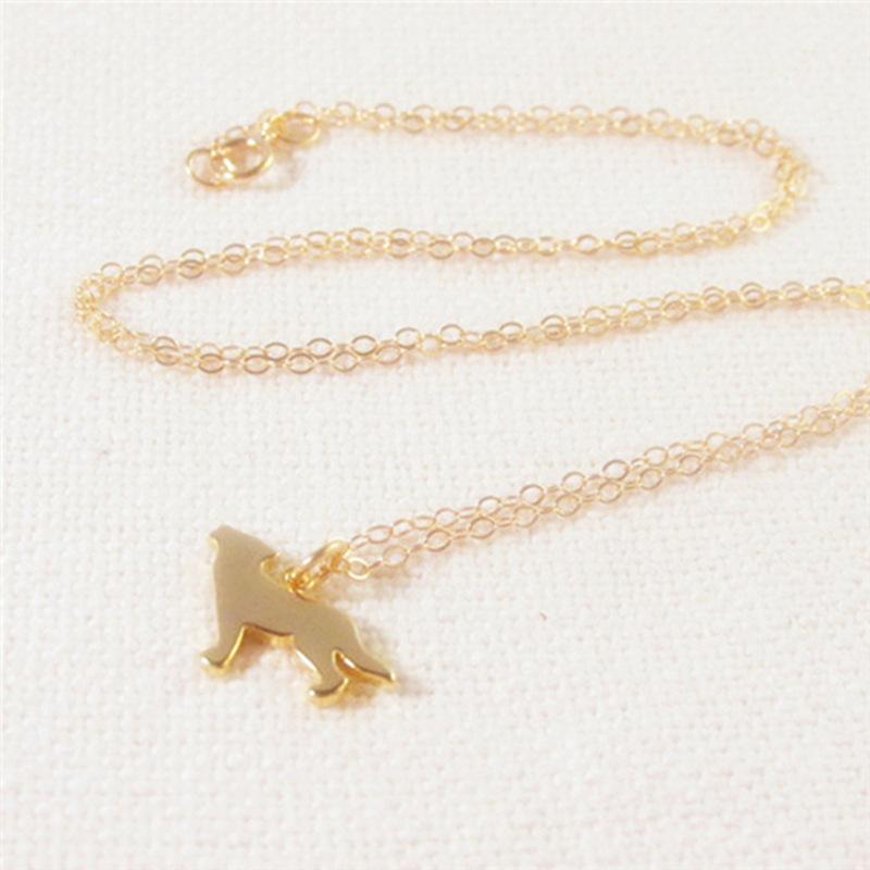 Fashion Trend Jewelry Simple Wolf Pendant Necklace Hot Style