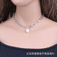 Jewelry baroque special-shaped pearl copper peach heart multi-layer simple necklace female two-piece set