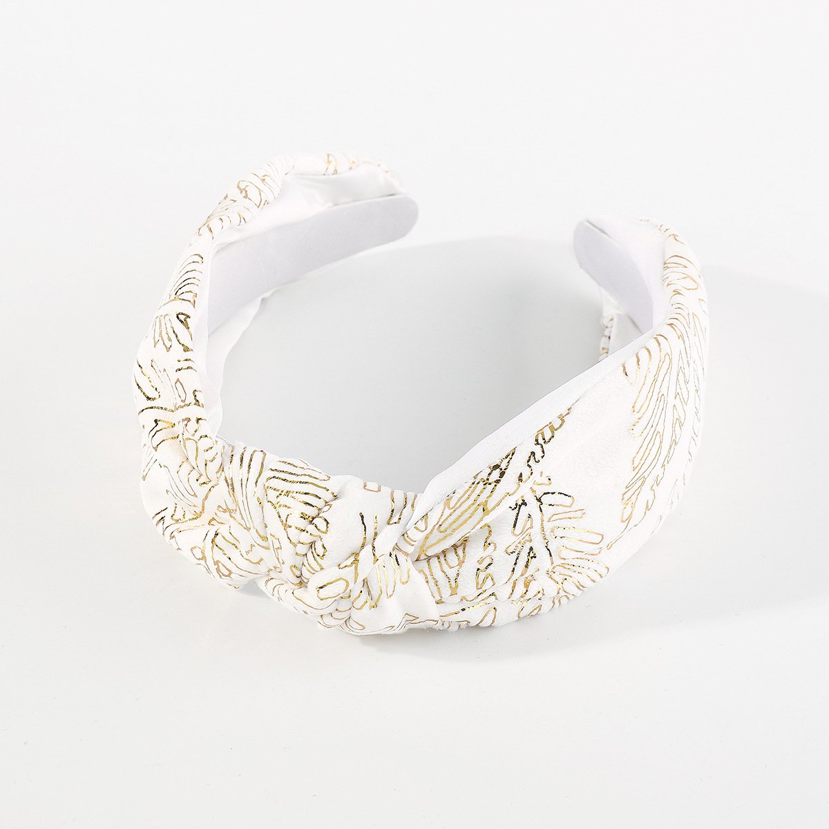 F566 autumn and winter velvet series hot dyed leaves headband niche knotted sweet and elegant going out retro headband female