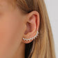 ins zircon ear bone clip fashion temperament niche design one-piece diamond ear clip personality ear stud earrings