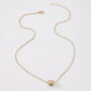 ZN45 Geometric Necklace Women's Copper Zircon Drip Oil Smile Simple Necklace Small Cylinder Fashion Necklace