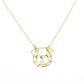 Jewelry popular hollow pug necklace supply