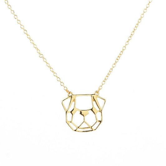 Jewelry popular hollow pug necklace supply