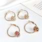 ins color crystal ball earrings retro fashion color diamond ball earrings earrings earrings