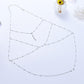 Sexy Exaggerated Beach Casual Body Clothing Chain Necklace Flash Diamond Pendant Tassel Necklace Chest Chain Necklace Female