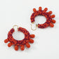 E193ZA Bohemian Ethnic Bead Earrings Leisure Vacation Handmade Retro Geometric Earrings Female