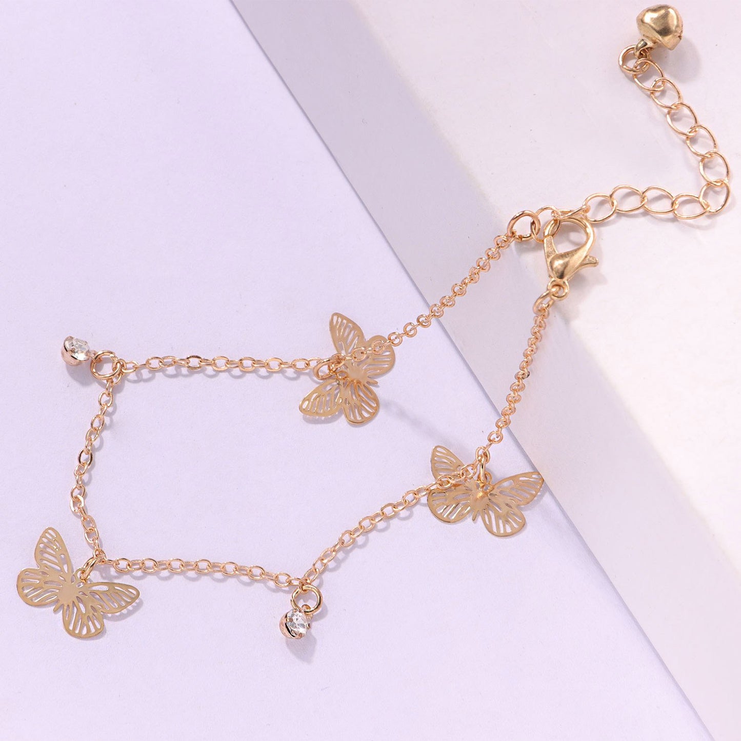 Jewelry Hollow Alloy Butterfly Beach Anklet Women's Fashion Fashion Personality Trend Footwear