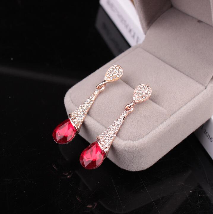 Fashionable Long Drop Earrings Simple and Exquisite Diamond Earrings Jewelry