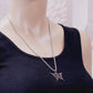 Stainless Steel Jewelry Creative Men and Women Hollow Butterfly Pendant Necklace Popular Jewelry