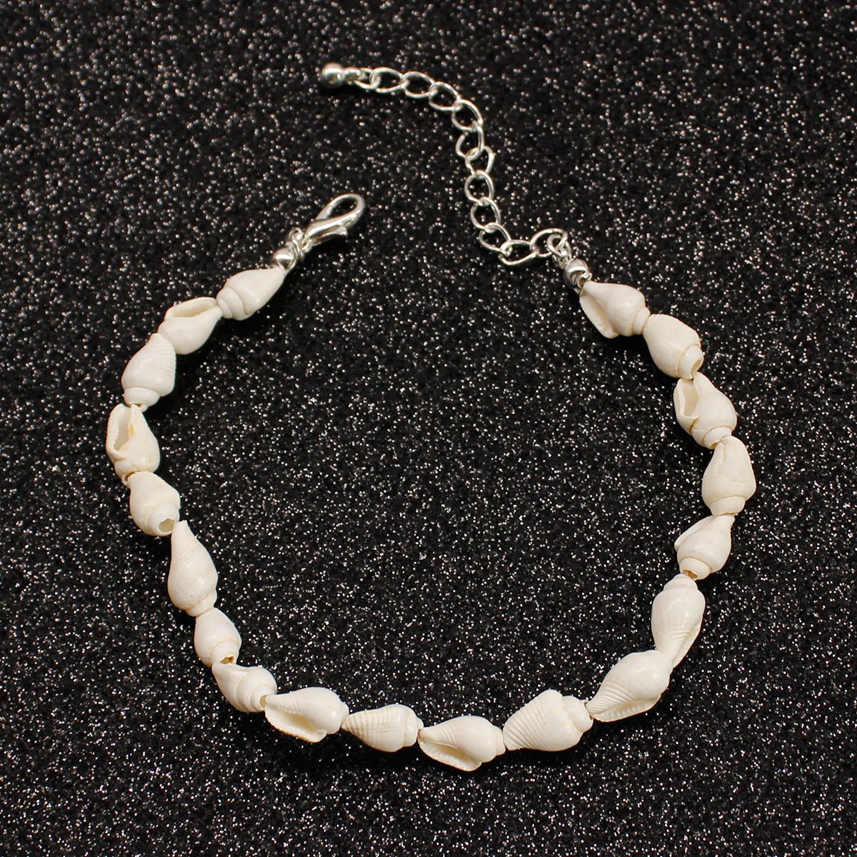 Fashion small conch shell decoration material scallop white beach anklet for women