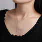 Ins cold simple star moon titanium steel necklace clavicle chain