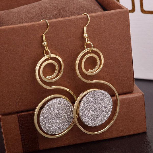 Personality Small and Versatile Frosted Earrings Fashion Ladies Earrings Girls Heart
