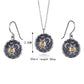 Jewelry Summer Bohemian Vintage Pendant Earrings Necklace Set Female Sun Moon Jewelry