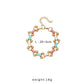 Trendy Watch Buckle Chain Drip Oil Rainbow Bracelet Fashion Simple Temperament Hip Hop Cute Hand Jewelry Female