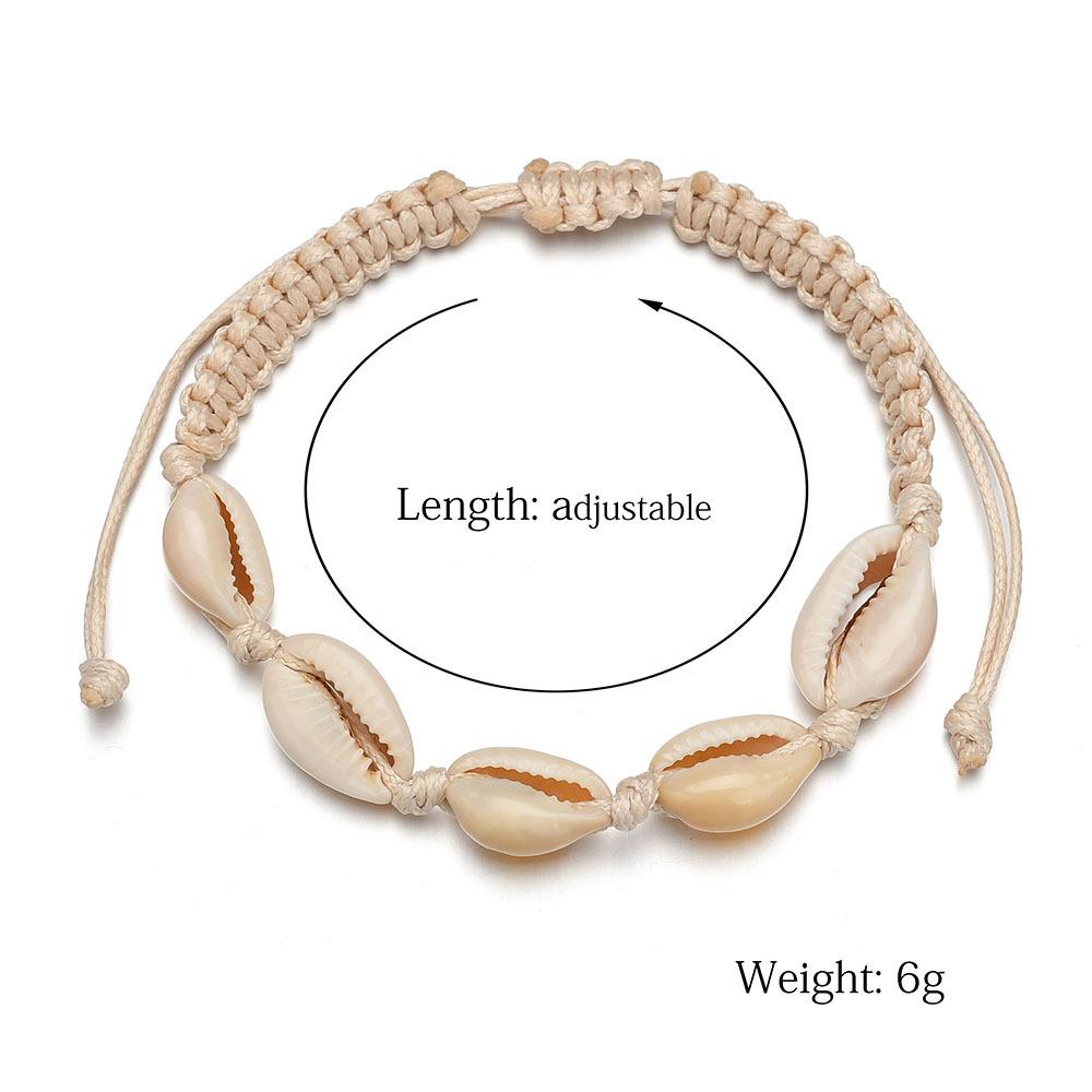 Accessories Simple Shell Bracelet Female Bohemia Retro Braided Bracelet Hand Decoration