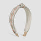 F3968TikTok ancient embroidery fabric simple headband geometric rhombus fresh headband