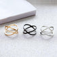 You of the Stars X Cross Three-dimensional Hollow Ring Jewelry One Yuan Female Joint Index Finger Ring