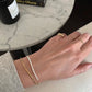 Accessories Retro Simple Pearl Jewelry Female Metal Geometric Chain Bracelet