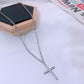 Jewelry fashion personality trend exaggerated necklace retro cross pendant long collarbone necklace