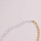 Jewelry Fashion OT Buckle Necklace Short Pearl Necklace Female Personality Plating Chain Chain Thick Chain Necklace